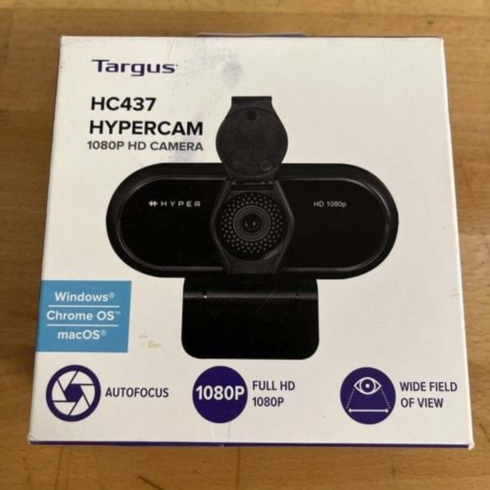 Targus HyperCam 1080p HD‎ Webcam HC437 AVC041 with Privacy Cover